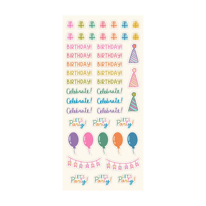 Talking Out Of Turn Paper Sticker Booklet - Bold & Bright Planner Edition