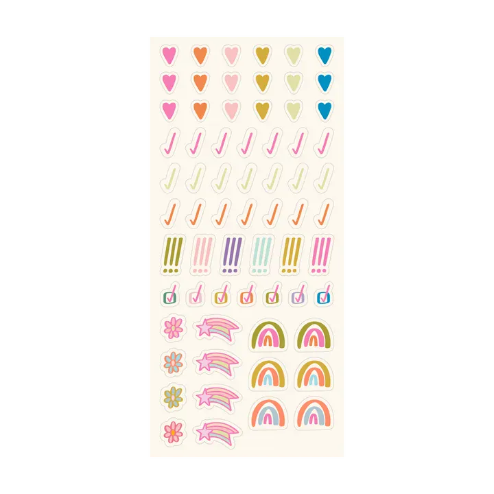 Talking Out Of Turn Paper Sticker Booklet - Bold & Bright Planner Edition