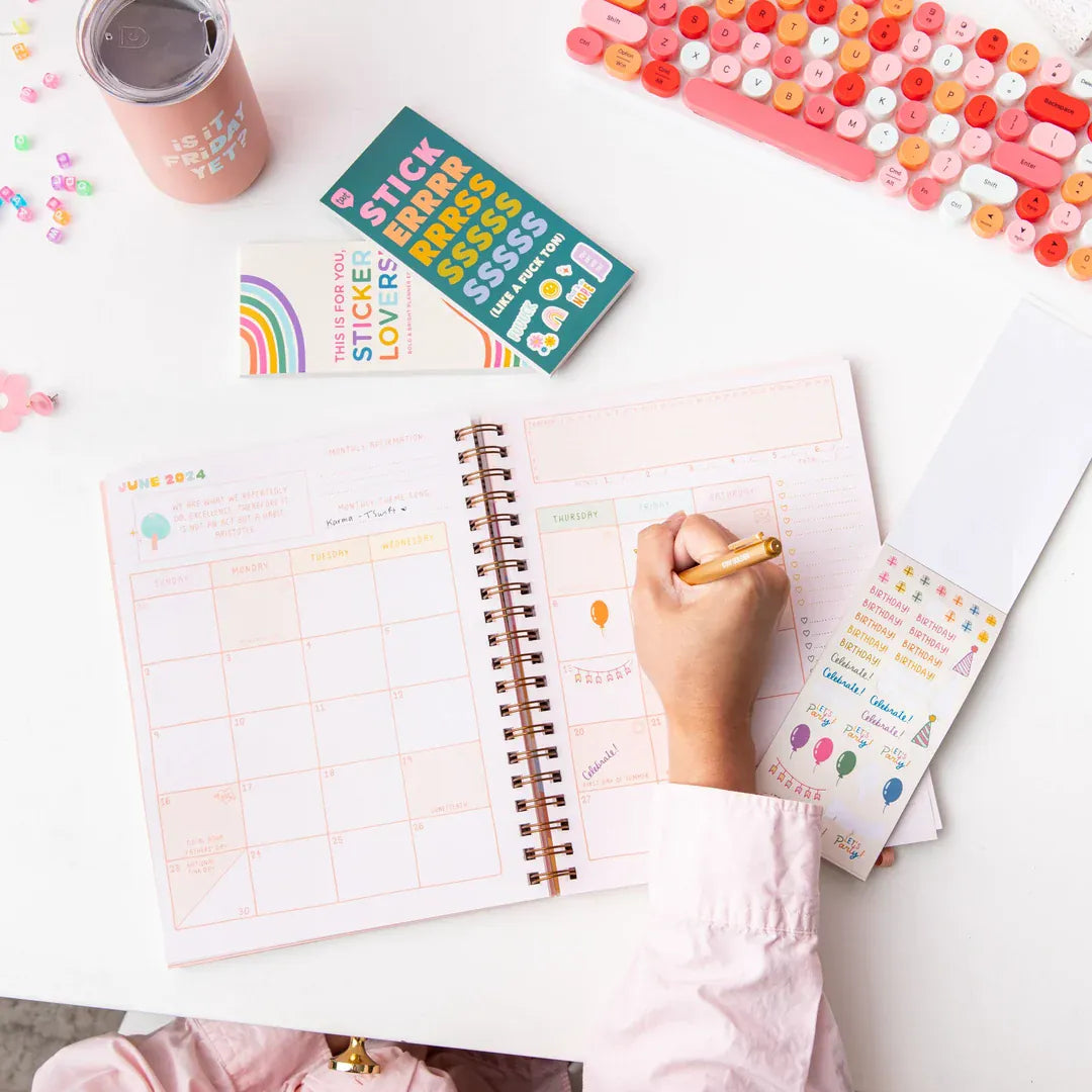 Talking Out Of Turn Paper Sticker Booklet - Bold & Bright Planner Edition