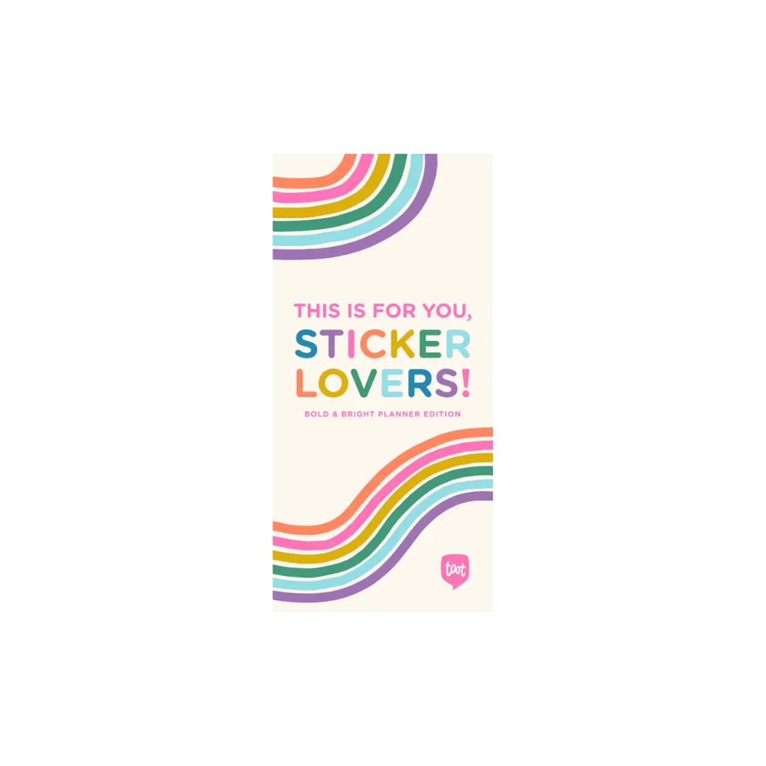 Talking Out Of Turn Paper Sticker Booklet - Bold & Bright Planner Edition