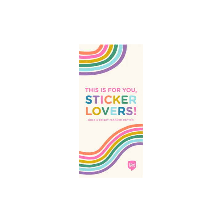 Talking Out Of Turn Paper Sticker Booklet - Bold & Bright Planner Edition