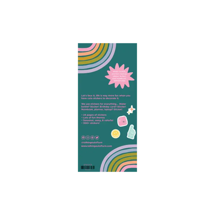Talking Out Of Turn Paper Sticker Booklet - The Sweary Everything Edition