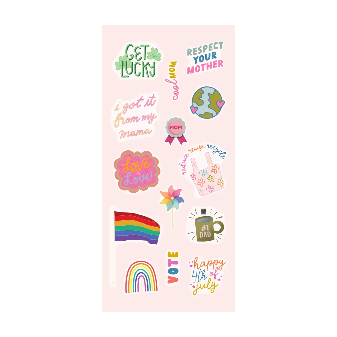 Talking Out Of Turn Paper Sticker Booklet - The Sweary Everything Edition