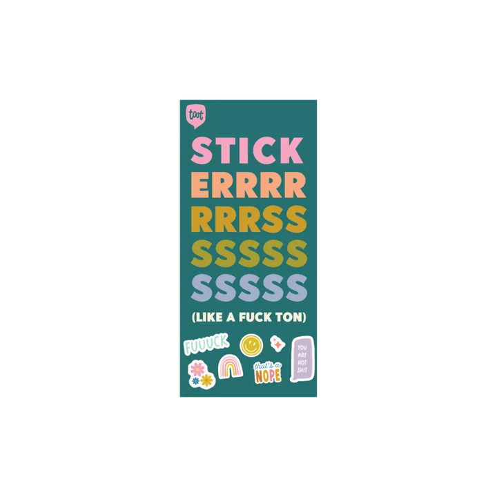 Talking Out Of Turn Paper Sticker Booklet - The Sweary Everything Edition