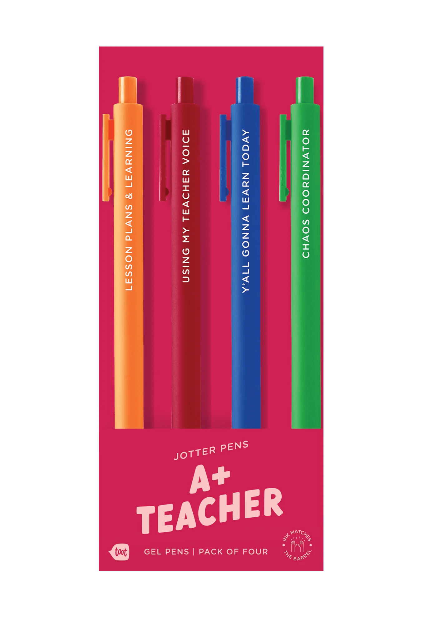 Talking Out Of Turn Pen and Pencils Jotter Set 4 Pack - A+ Teacher