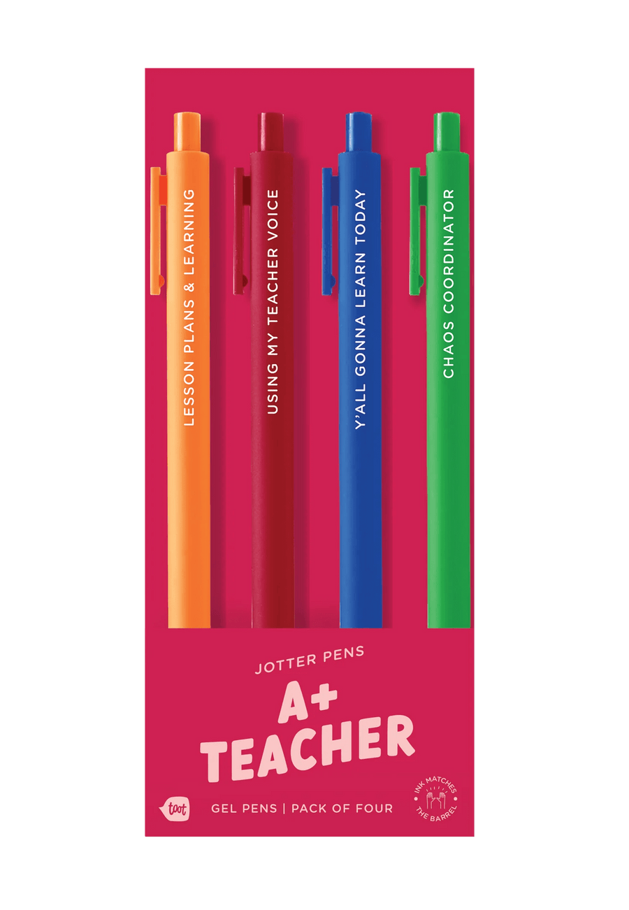 Talking Out Of Turn Pen and Pencils Jotter Set 4 Pack - A+ Teacher