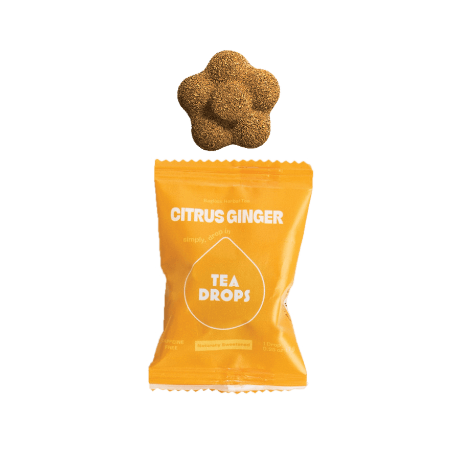 Tea Drops Citrus Ginger Single Serves - 30 Unit Bulk Bag