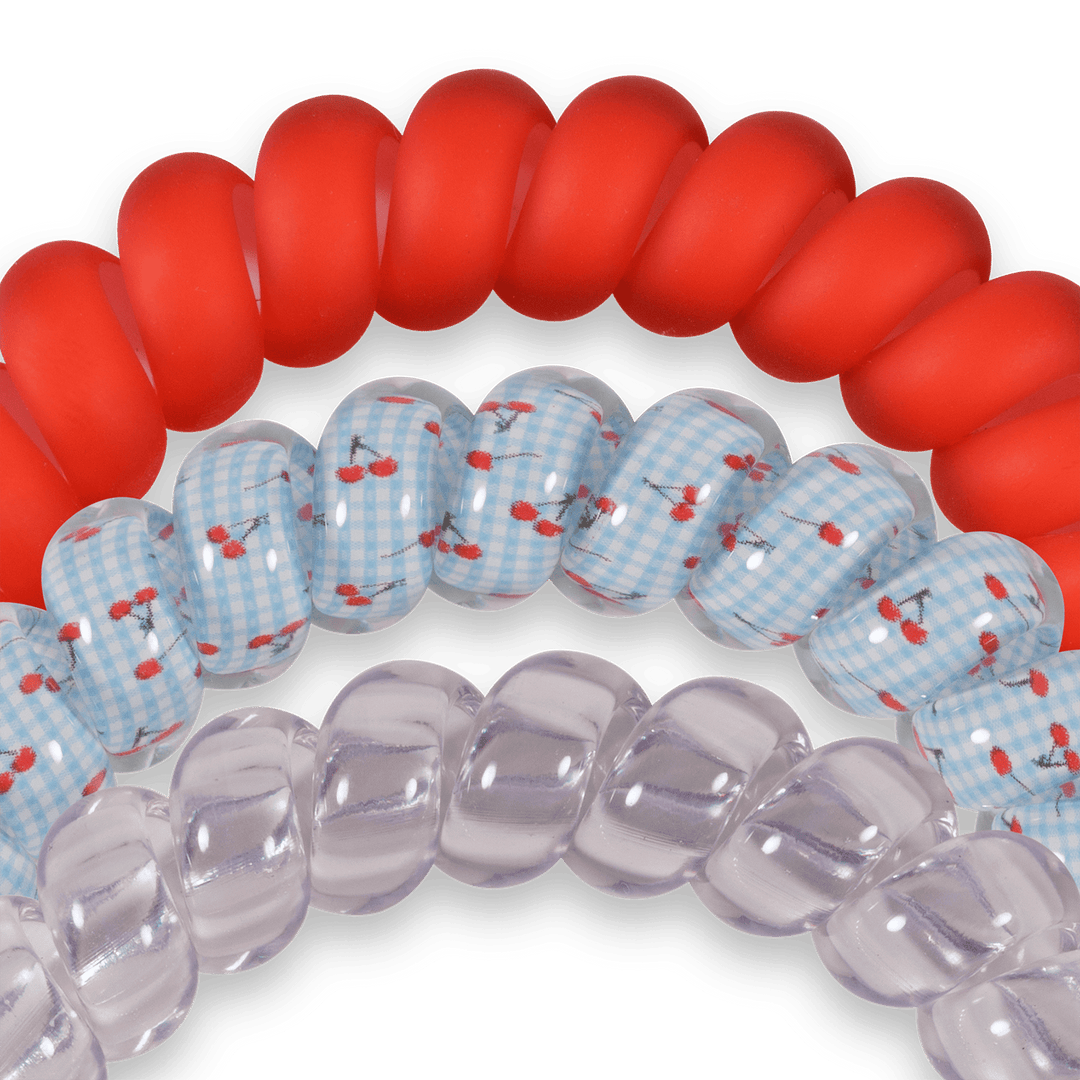 TELETIES Basket of Cherries Large Hair Ties