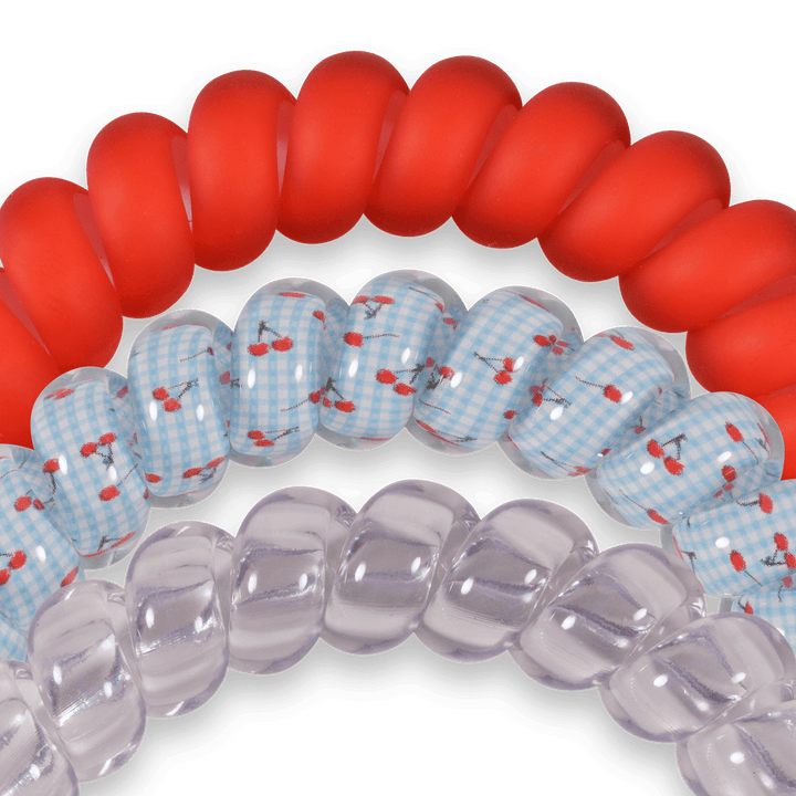 TELETIES Basket of Cherries Large Hair Ties