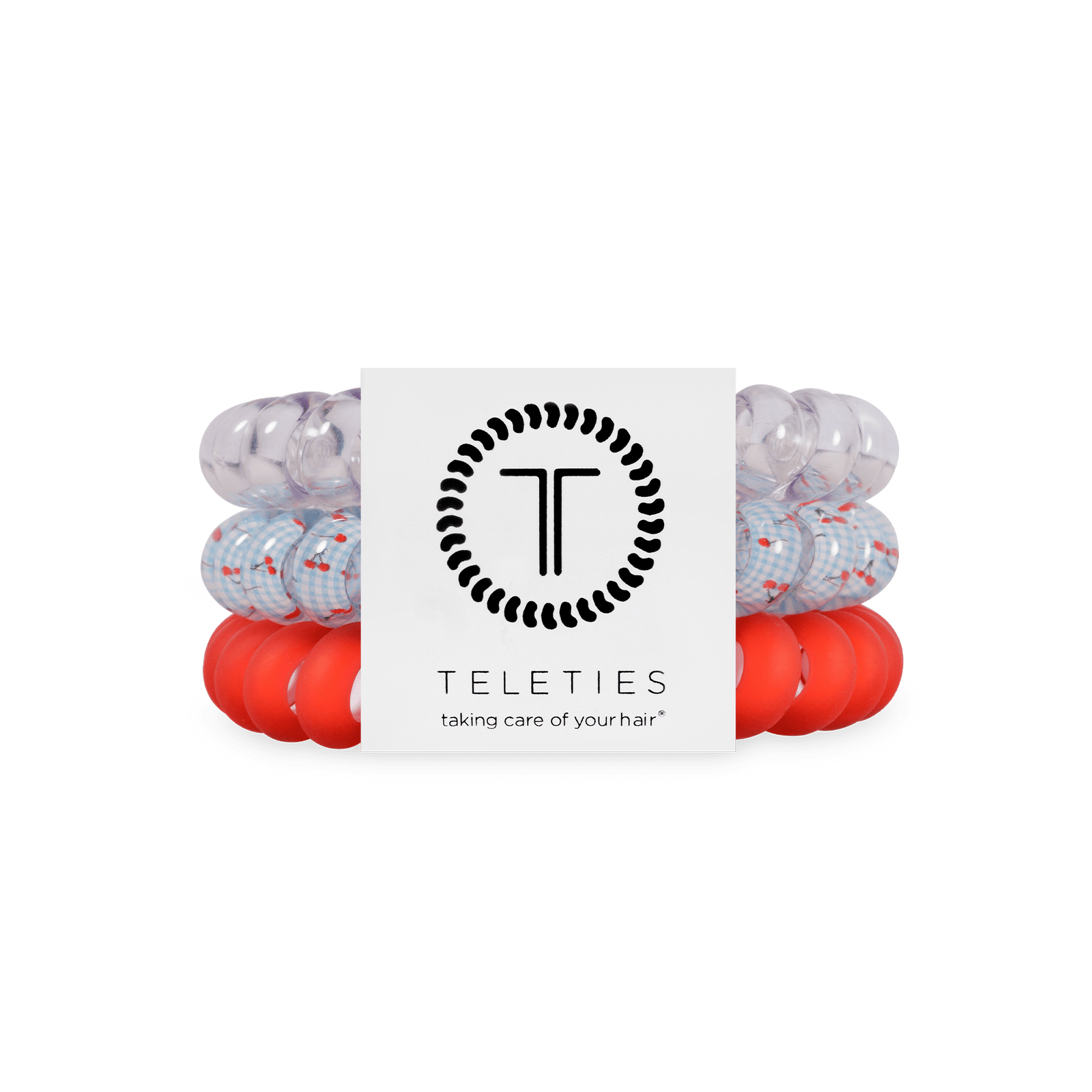 TELETIES Basket of Cherries Large Hair Ties