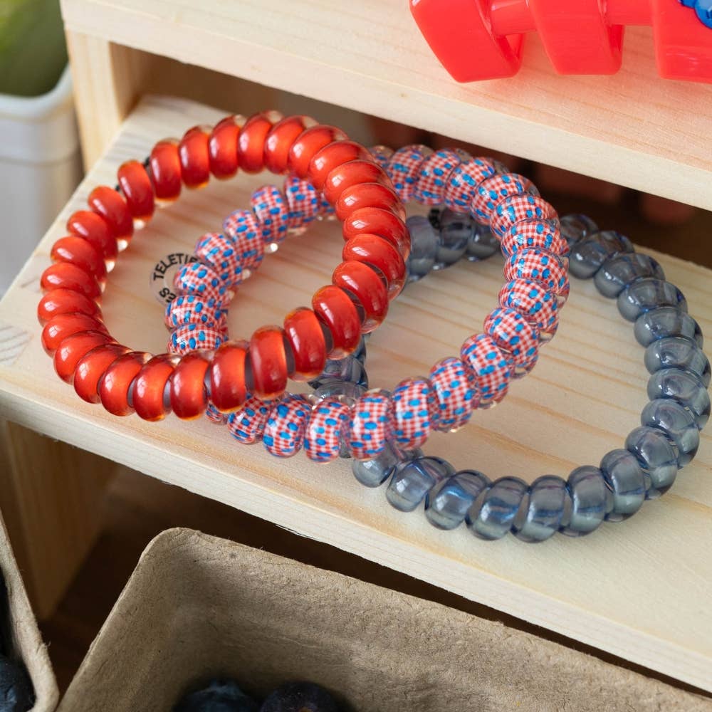 TELETIES Blueberry Farms Large Hair Ties