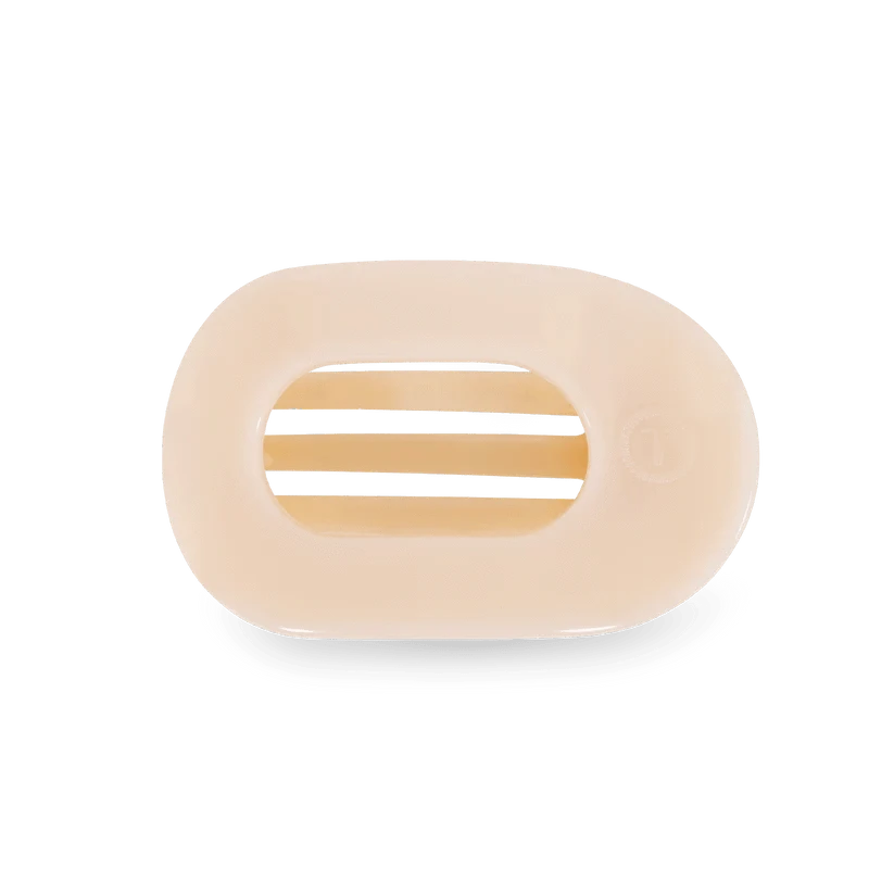 Teleties Fashion Almond Beige Teleties Small Flat Round Hair Clips
