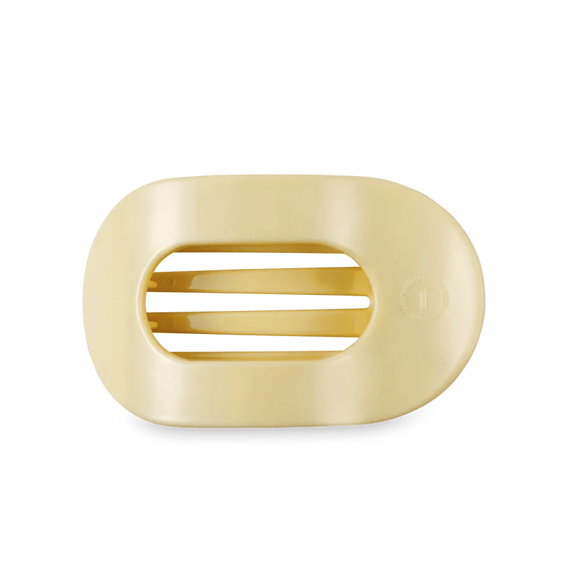 Teleties Fashion Butter Yellow Teleties Small Flat Round Hair Clips