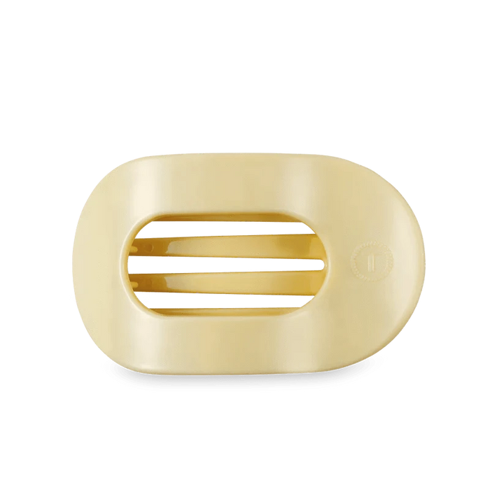 Teleties Fashion Butter Yellow Teleties Small Flat Round Hair Clips