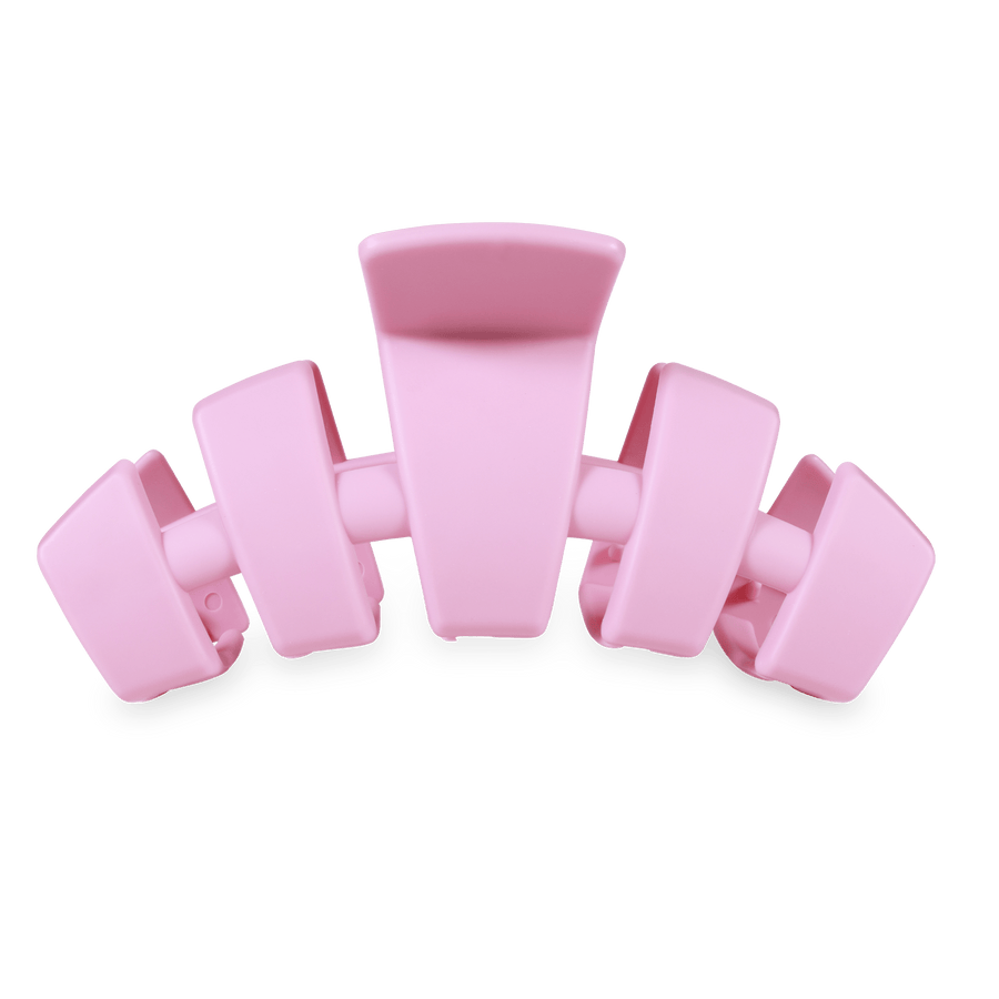 TELETIES Fashion Classic Hair Clip | Large | Merry Pinkmas