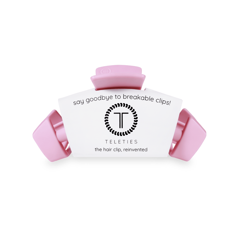 TELETIES Fashion Classic Hair Clip | Medium | Merry Pinkmas