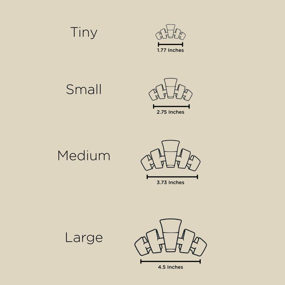 TELETIES Fashion Classic Hair Clip | Small | Merry Pinkmas