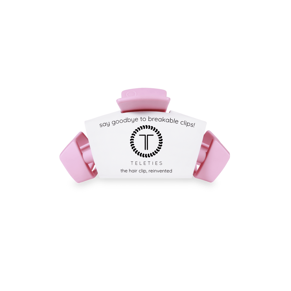 TELETIES Fashion Classic Hair Clip | Tiny | Merry Pinkmas