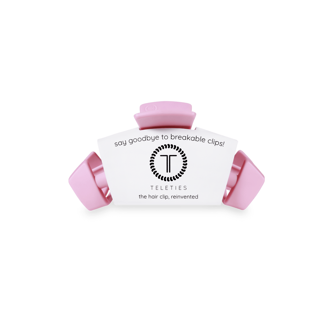 TELETIES Fashion Classic Hair Clip | Tiny | Merry Pinkmas