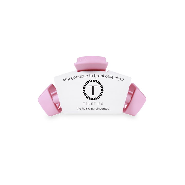 TELETIES Fashion Classic Hair Clip | Tiny | Merry Pinkmas