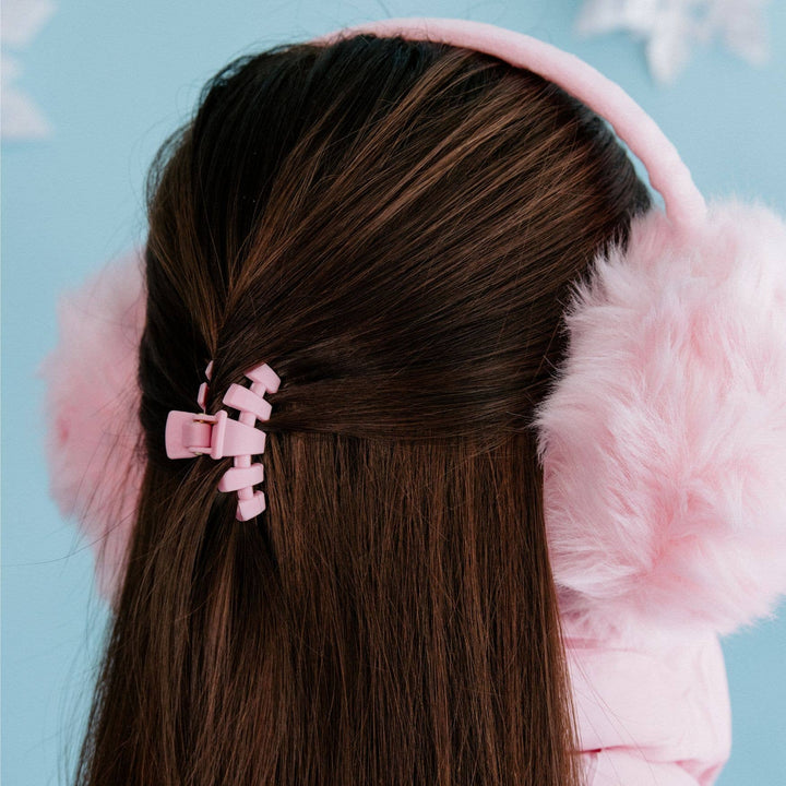 TELETIES Fashion Classic Hair Clip | Tiny | Merry Pinkmas