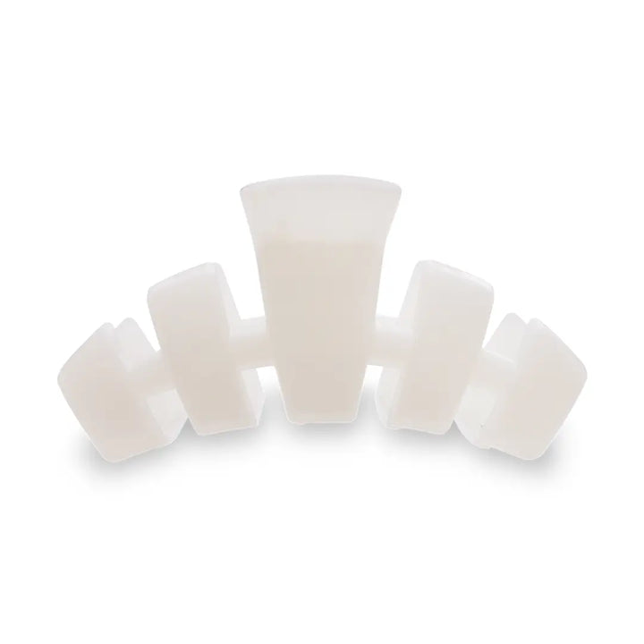 TELETIES Fashion Coconut White Teleties Medium Claw Hair Clips