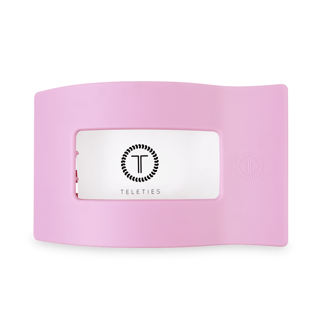 TELETIES Fashion Flat Rectangle Hair Clip | Large | Merry Pinkmas