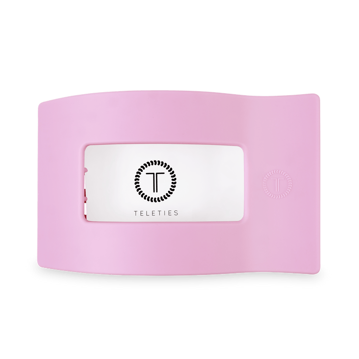 TELETIES Fashion Flat Rectangle Hair Clip | Large | Merry Pinkmas