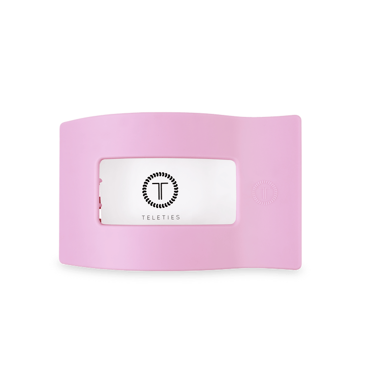 TELETIES Fashion Flat Rectangle Hair Clip | Medium | Merry Pinkmas