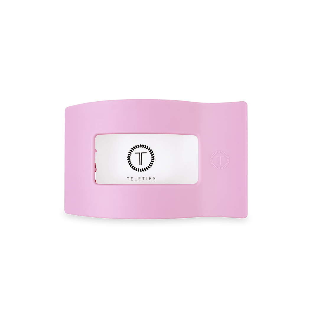 TELETIES Fashion Flat Rectangle Hair Clip | Small | Merry Pinkmas