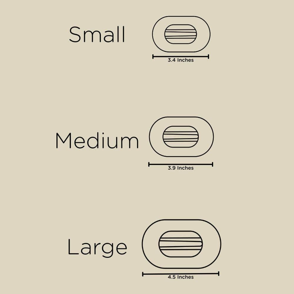 TELETIES Fashion Flat Round Hair Clip | Small | Candy Cane Crush