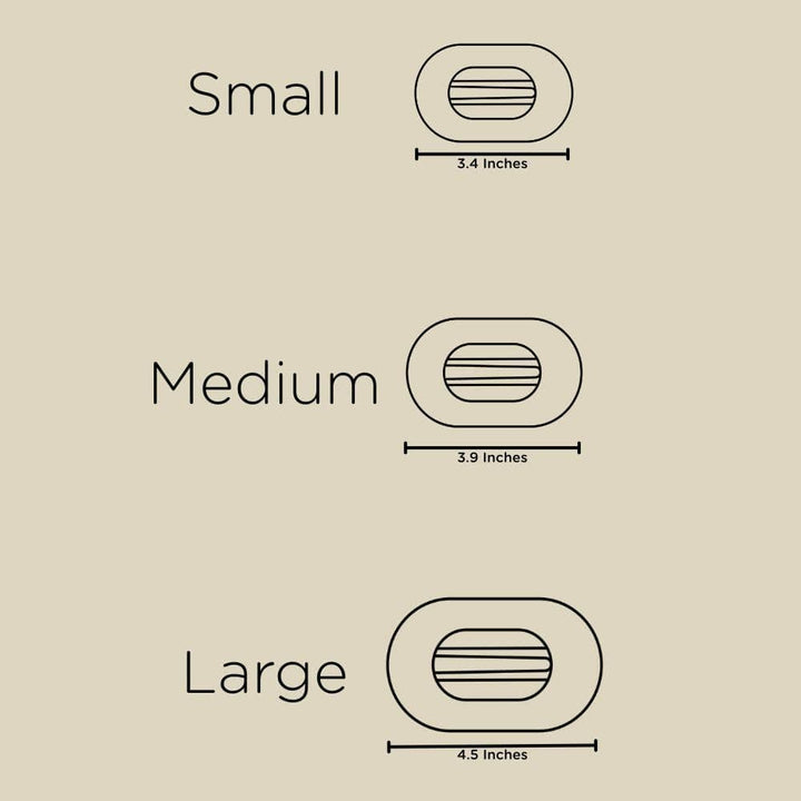 TELETIES Fashion Flat Round Hair Clip | Small | Candy Cane Crush