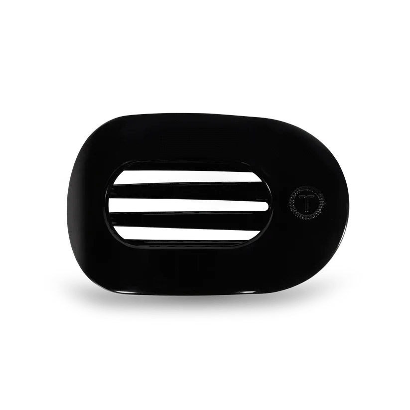 Teleties Fashion Jet Black Teleties Medium Flat Round Hair Clips