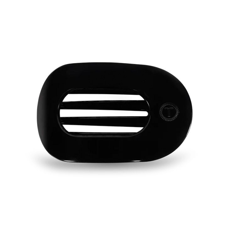 Teleties Fashion Jet Black Teleties Medium Flat Round Hair Clips