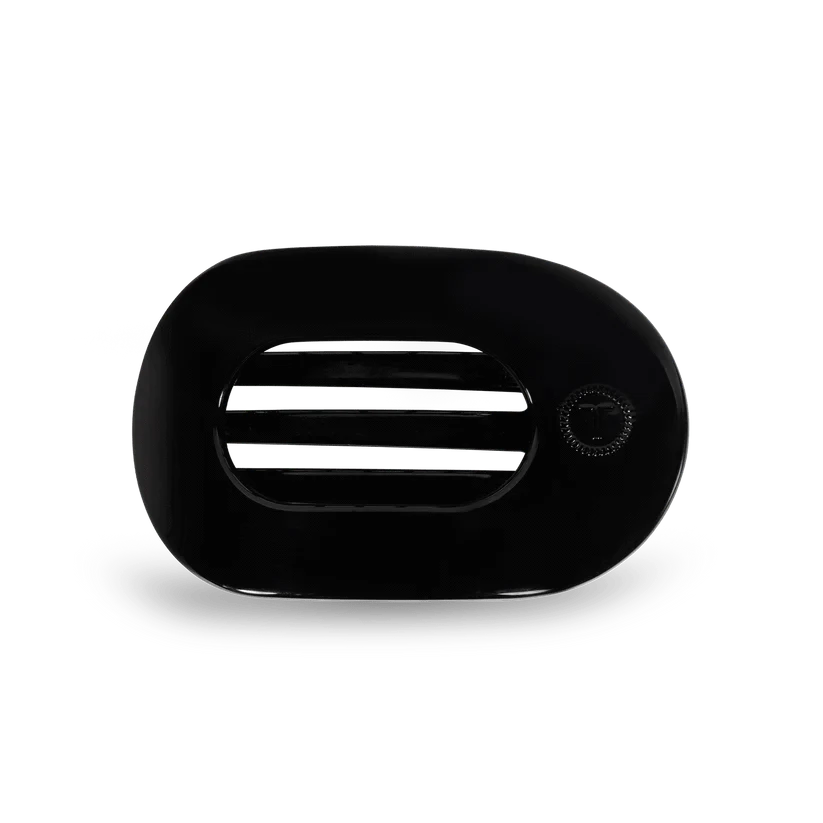 Teleties Fashion Jet Black Teleties Small Flat Round Hair Clips