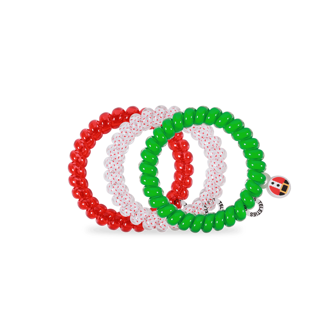 TELETIES Fashion Spiral Hair Coils | Large | Secret Santa Hair Ties