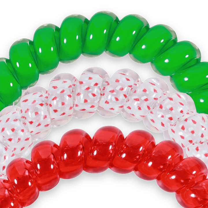 TELETIES Fashion Spiral Hair Coils | Large | Secret Santa Hair Ties