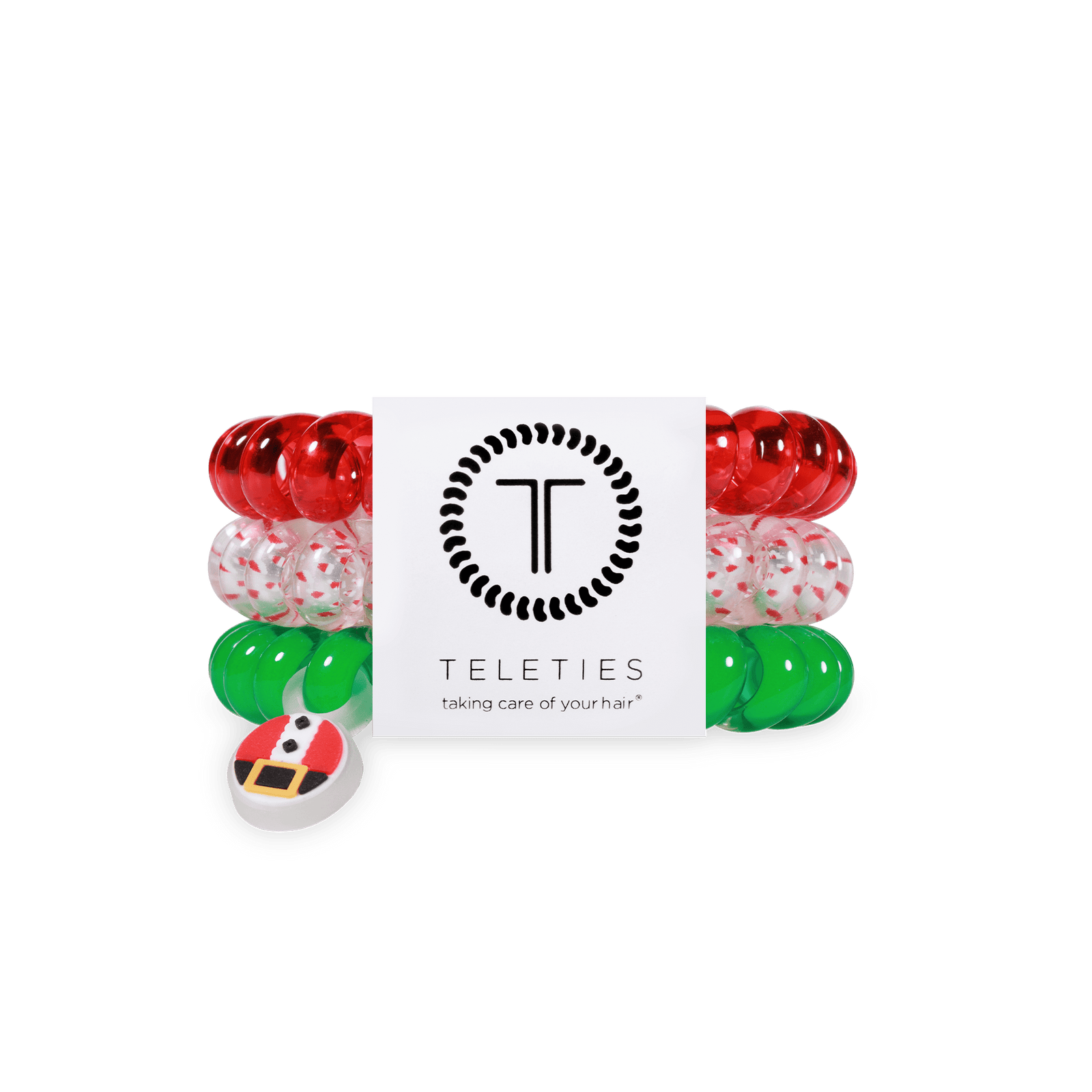 TELETIES Fashion Spiral Hair Coils | Large | Secret Santa Hair Ties