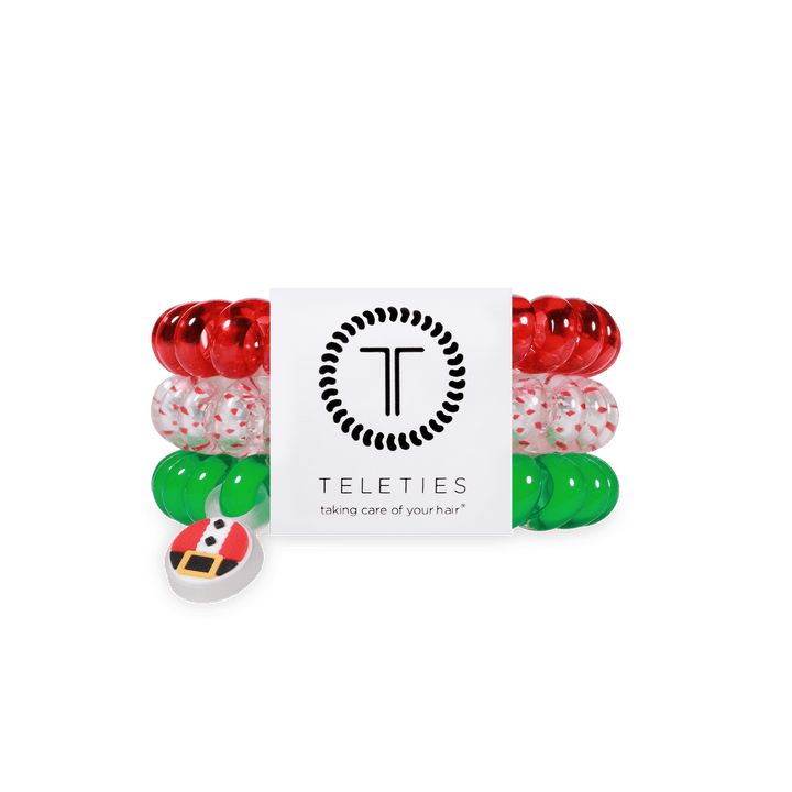 TELETIES Fashion Spiral Hair Coils | Large | Secret Santa Hair Ties