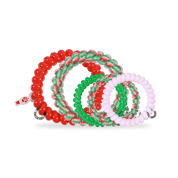 TELETIES Fashion Spiral Hair Coils | Mix Pack | You Crack Me Up Hair Ties