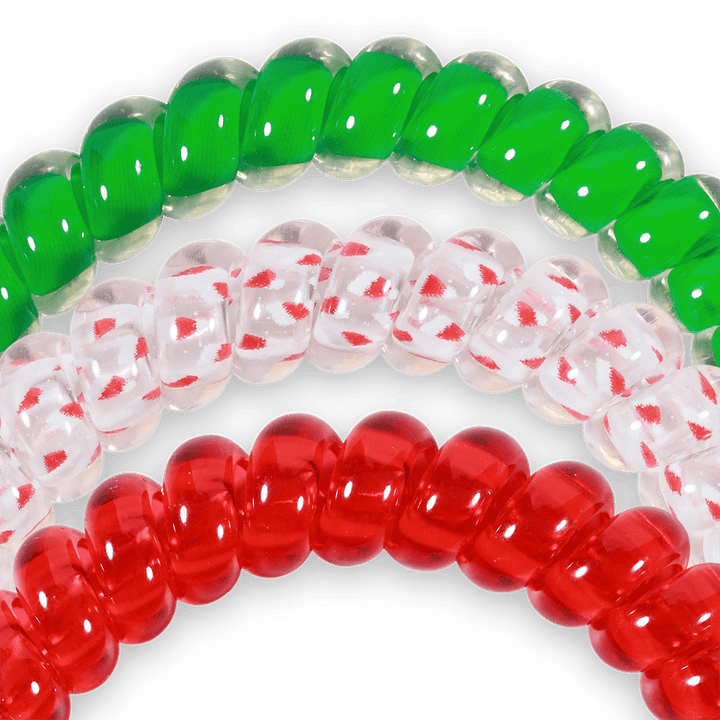 TELETIES Fashion Spiral Hair Coils | Small | Secret Santa Hair Ties