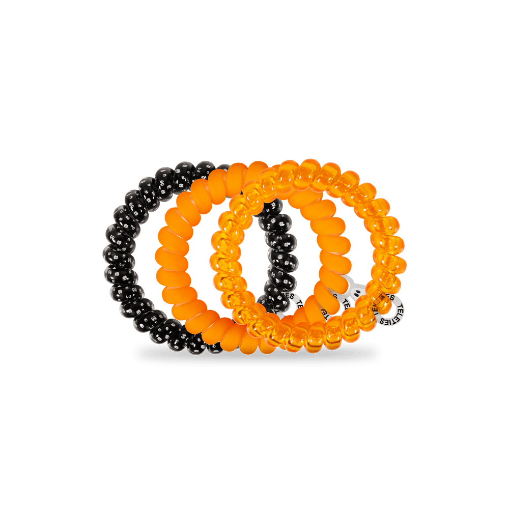 TELETIES Fashion Teleties Spiral Hair Coils | Large | Fa-BOO-lous Hair Ties