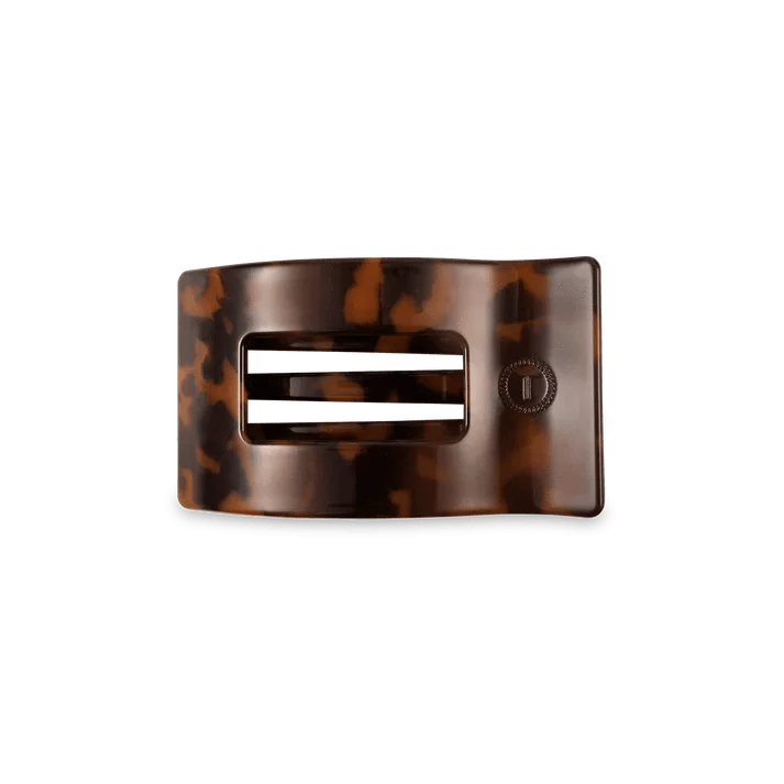 Teleties Fashion Tortoise Small Flat Rectangle Hair Clips