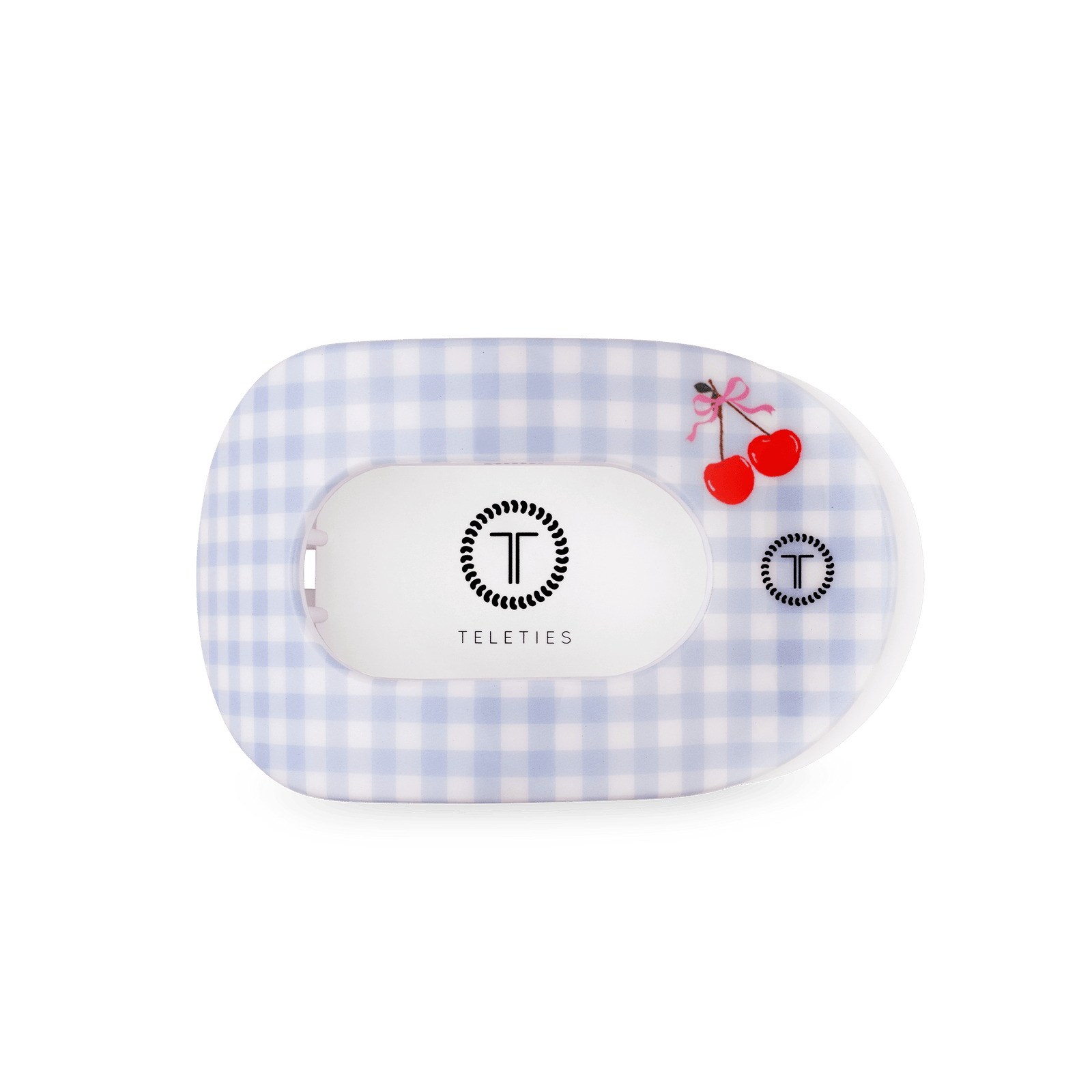 TELETIES Flat Round Hair Clip | Medium | Basket of Cherries