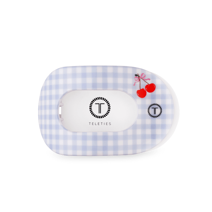 TELETIES Flat Round Hair Clip | Medium | Basket of Cherries