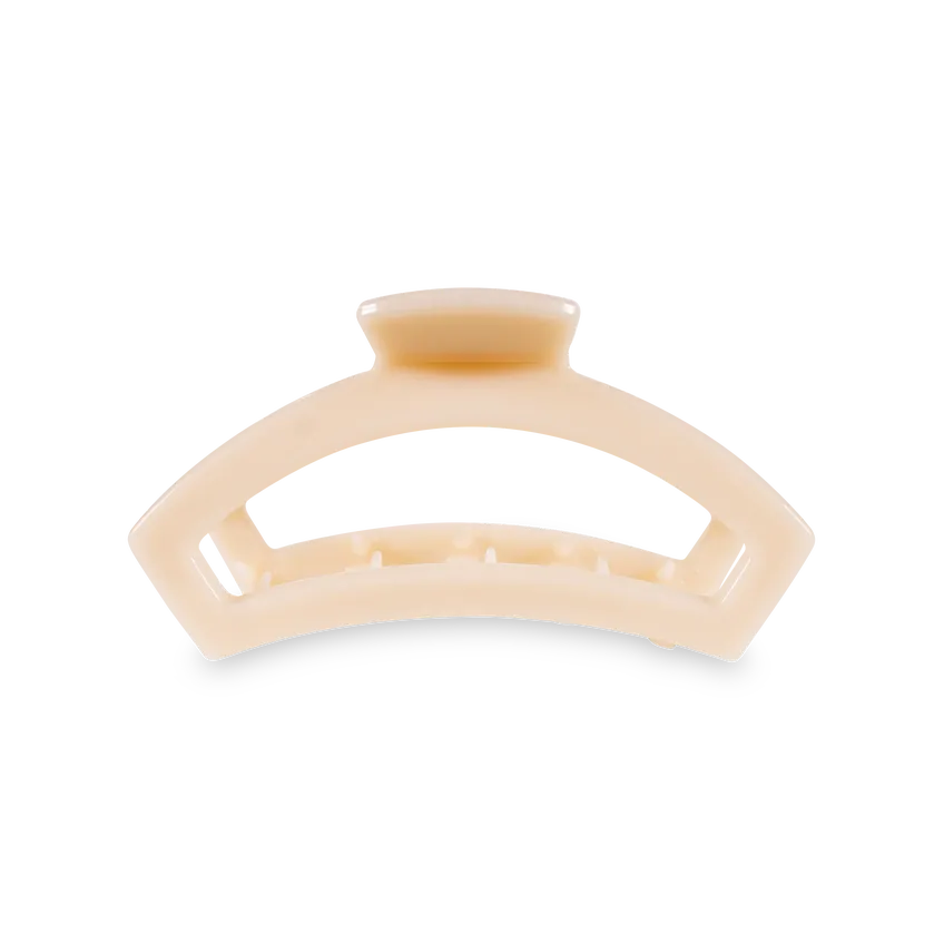 TELETIES Gifts Almond Beige Open Hair Clip | Medium