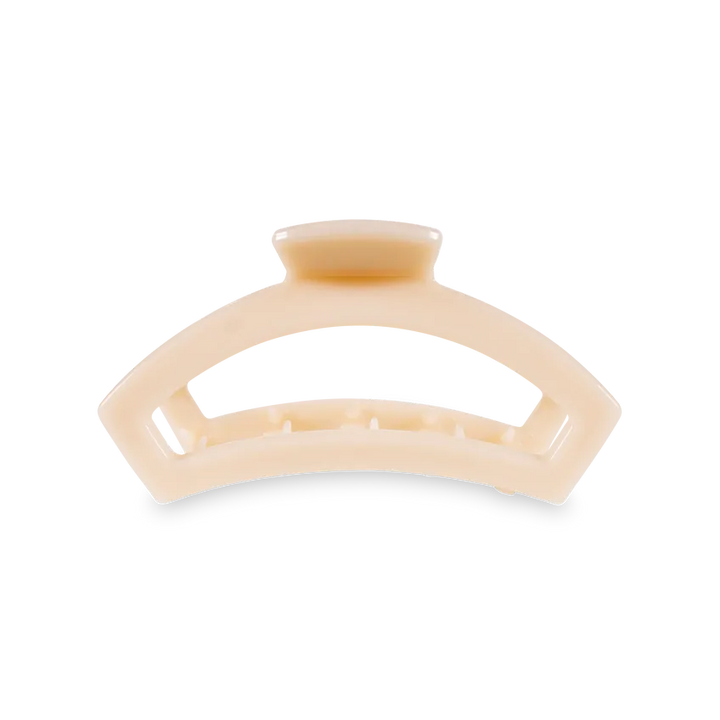 TELETIES Gifts Almond Beige Open Hair Clip | Medium