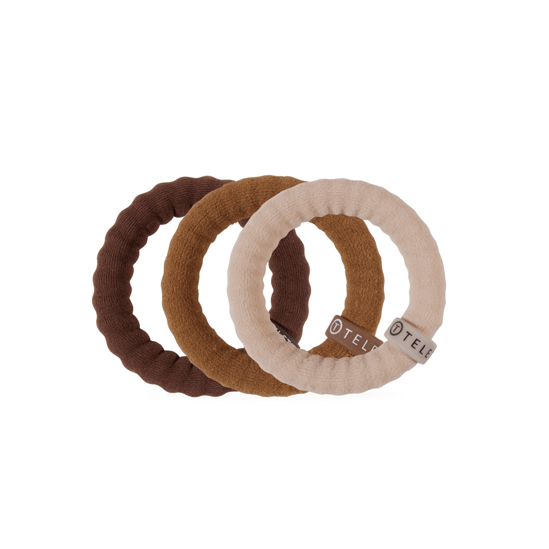 TELETIES Gifts Espresso Yourself Small Nylon Hair Ties