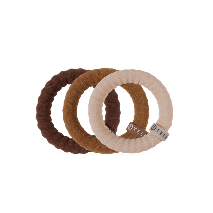 TELETIES Gifts Espresso Yourself Small Nylon Hair Ties