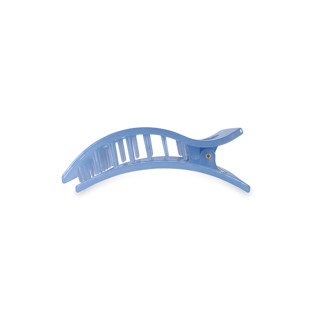 Flat Rectangle Hair Clip | Small | Blue Lagoon - Paper Luxe
